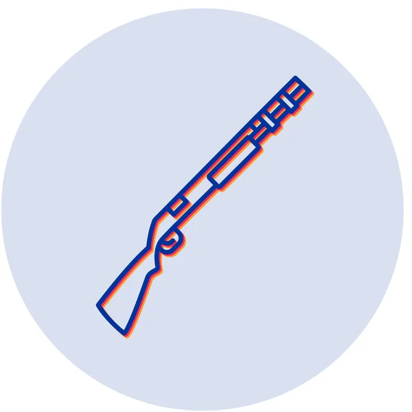 Иконка Оружия Модном Стиле Изолированный Фон — стоковый вектор