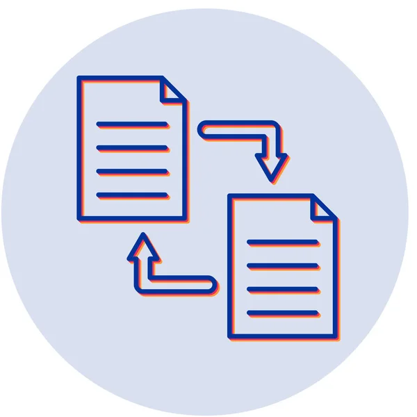 Ilustração Vetorial Transferência Dados Ícone Moderno —  Vetores de Stock