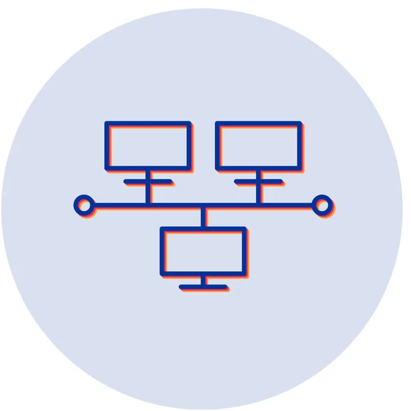 Vektor Illustration Network Modern Ikon — Stock vektor