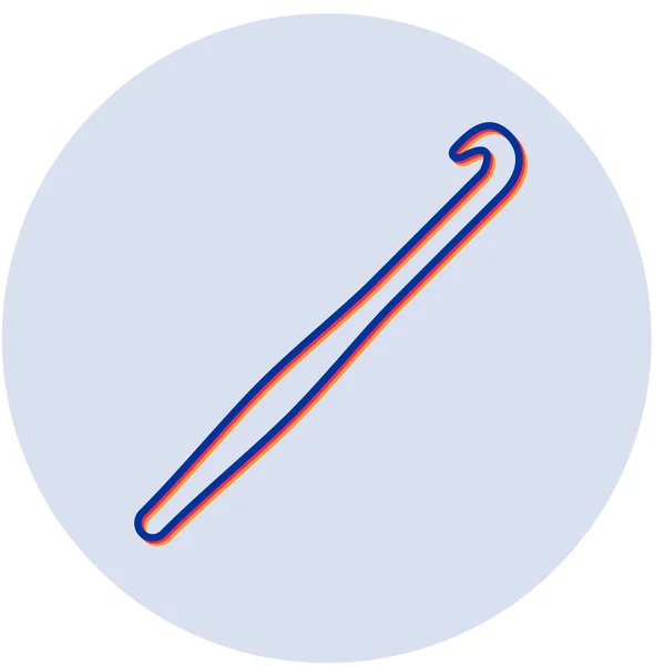 クロシェ現代のアイコンのベクトル図 — ストックベクタ