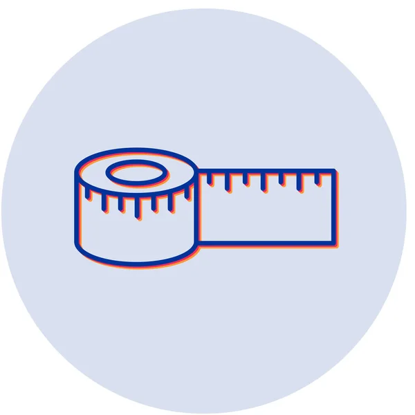 Vektoros Illusztrációja Measure Tape Modern Ikon — Stock Vector