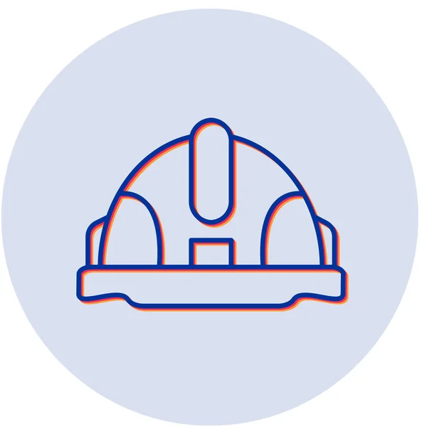 Векторная Иллюстрация Современной Иконы Шлем — стоковый вектор