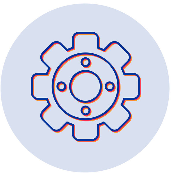 vector illustration of Gear modern icon 