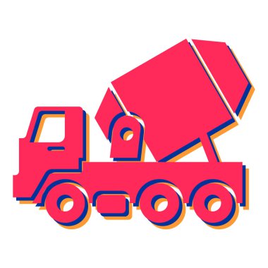 Yapı makineleri, vektör illüstrasyonu