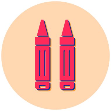 Kalem. Web simgesi basit illüstrasyon