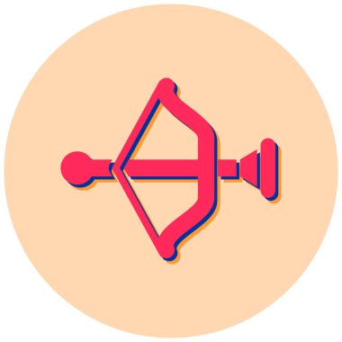 Okçuluk simgesinin vektör illüstrasyonu