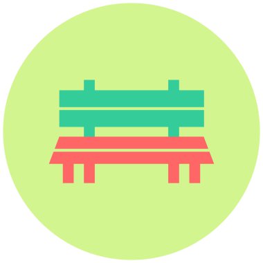 Yedek kulübesi Web simgesi basit illüstrasyon