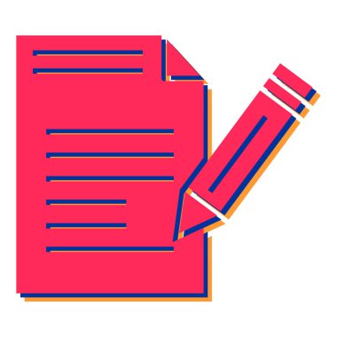 belge simgesi vektör illüstrasyonu