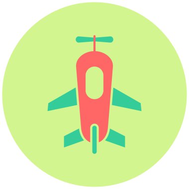 Uçak. Web simgesi basit illüstrasyon