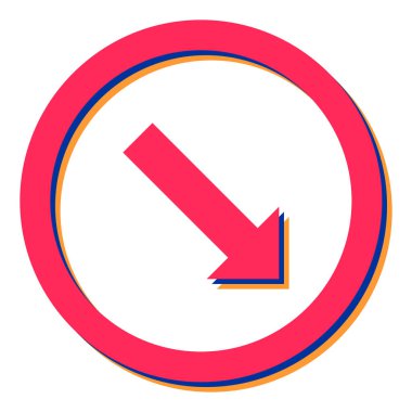 ok simgesi vektör illüstrasyonu