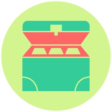 Kutu. Web simgesi basit illüstrasyon