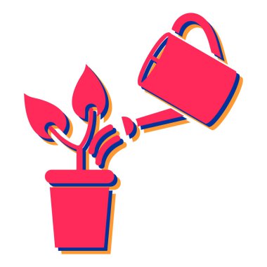 Bahçe vektörü illüstrasyon grafik tasarımı