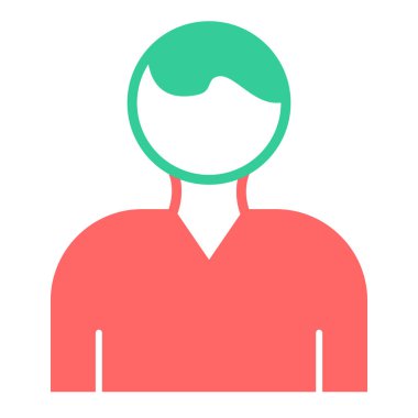 avatar. Web simgesi basit illüstrasyon