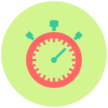 Kronometre Web simgesi basit illüstrasyon