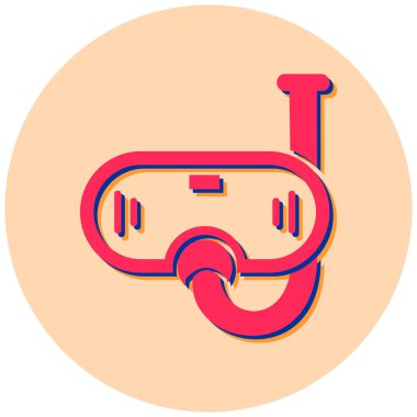 Gözlük. Basit illüstrasyon web simgesi 