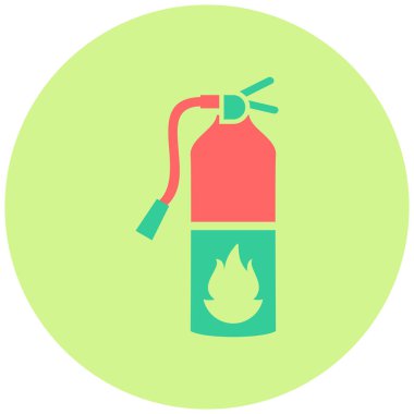 Yangın söndürücüsü. Web simgesi