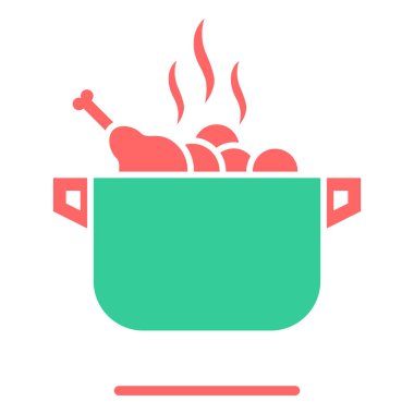 pişirme tencere simgesi. vektör çizim