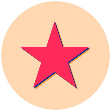 Yıldız. Web simgesi basit illüstrasyon