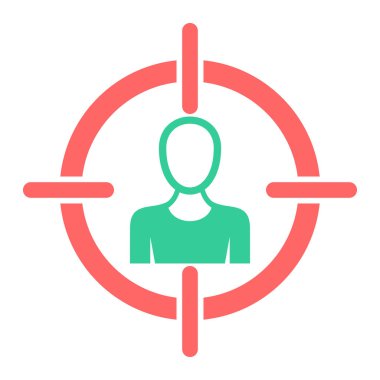 Hedef. Web simgesi basit illüstrasyon