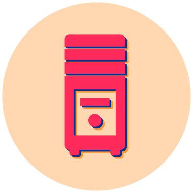 Dolap. Web simgesi basit illüstrasyon