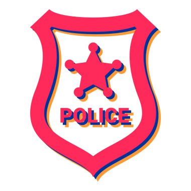 Dünyanın sembolü olan bir rozetin vektör çizimi