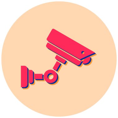 Güvenlik kamerası. Web simgesi