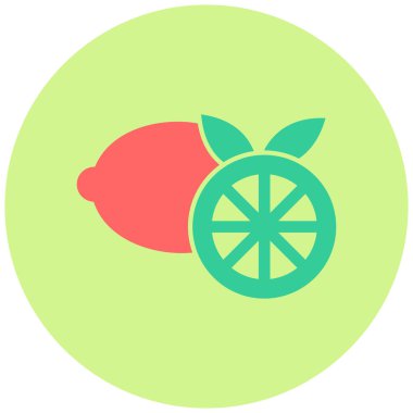 Kireç. Web simgesi basit illüstrasyon