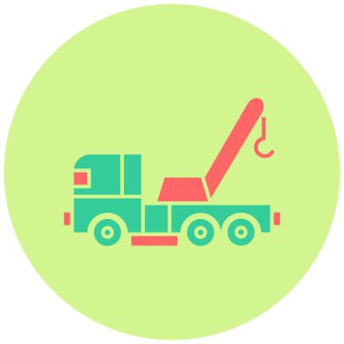 Kamyon. Web simgesi basit illüstrasyon