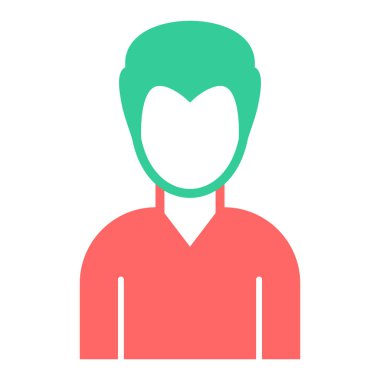 avatar. Web simgesi basit illüstrasyon