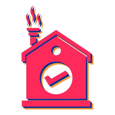 ev simgesi, vektör illüstrasyonu 