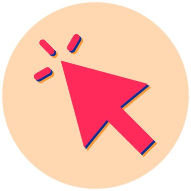 İmleç. Web simgesi basit illüstrasyon