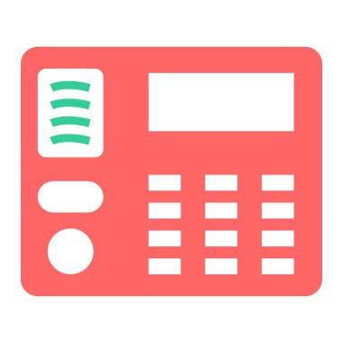 Hesap makinesi. Web simgesi basit illüstrasyon