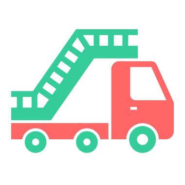 Kamyon. Web simgesi basit illüstrasyon