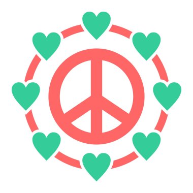 Düz bir kalp şekli simgesi. Beyaz izole edilmiş arka planda aşk sembolü çizimi. Sevgililer Günü konsepti.