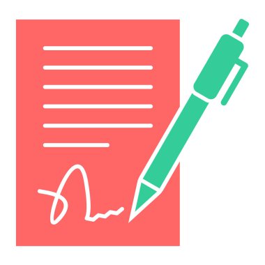 Belge. Web simgesi basit illüstrasyon