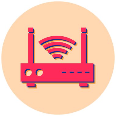 Yönlendirici. Web simgesi basit illüstrasyon