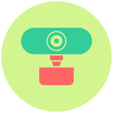 Webcam simgesinin vektör illüstrasyonu