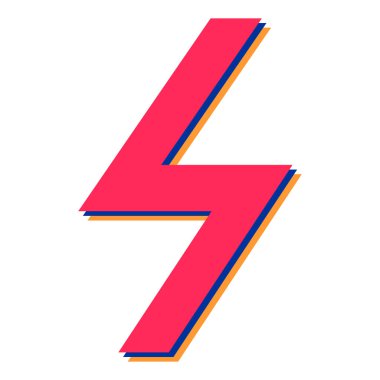 Kırmızı ve beyaz alfabenin vektör çizimi