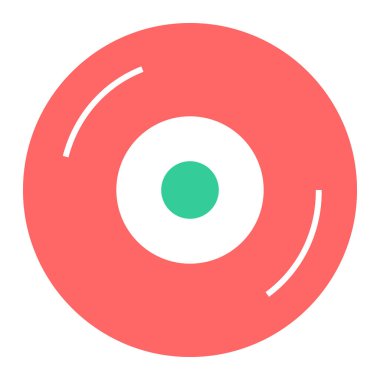 CD mi? Web simgesi basit tasarım