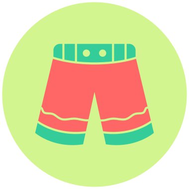 Şort. Web simgesi basit illüstrasyon