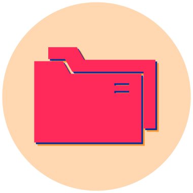 Dosya. Web simgesi basit illüstrasyon