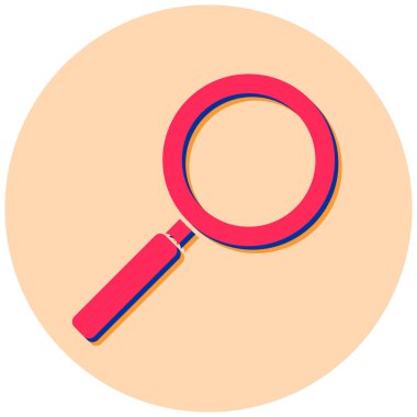 Ara. Web simgesi basit illüstrasyon