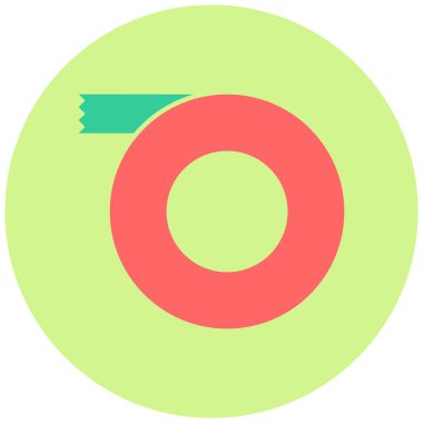 Teyp simgesi, vektör çizimi