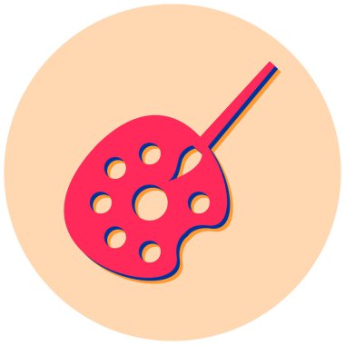 Boya. Web simgesi basit illüstrasyon