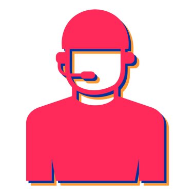 Maskeli adam karakter vektör illüstrasyon tasarımı