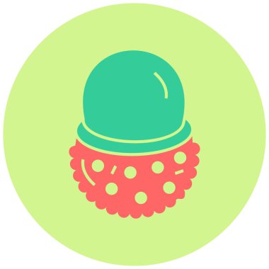 Lychee simgesinin vektör illüstrasyonu
