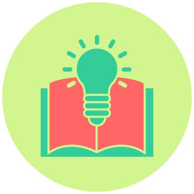 Öğrenme simgesinin vektör illüstrasyonu