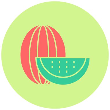 Karpuz simgesinin vektör illüstrasyonu