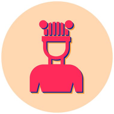 Adamım. Web simgesi basit illüstrasyon