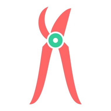 Makas simgesi. Web tasarımı için kerpeten vektör simgelerinin basit çizimi